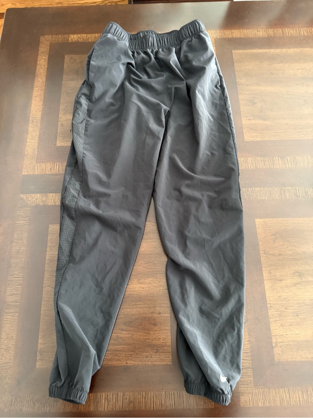 Nike Black Boys Jogger Sweatpants with Side Panels